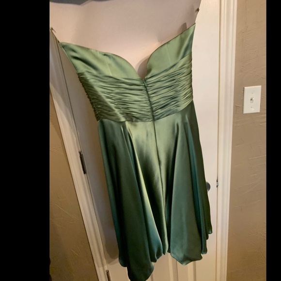 Gorgeous Green Strapless Dress - Picture 4 of 9